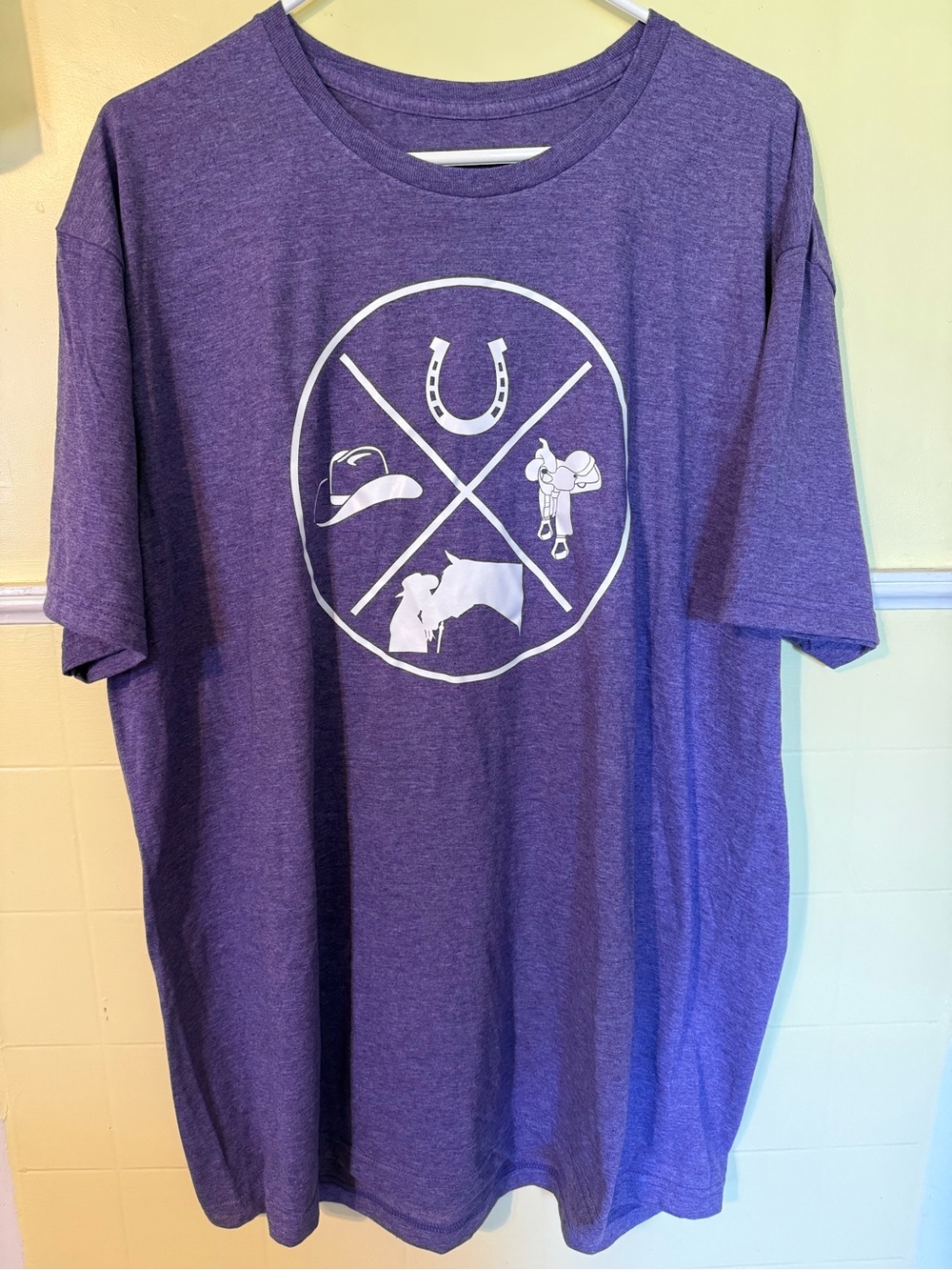Women's Purple Short-Sleeve Graphic Tee